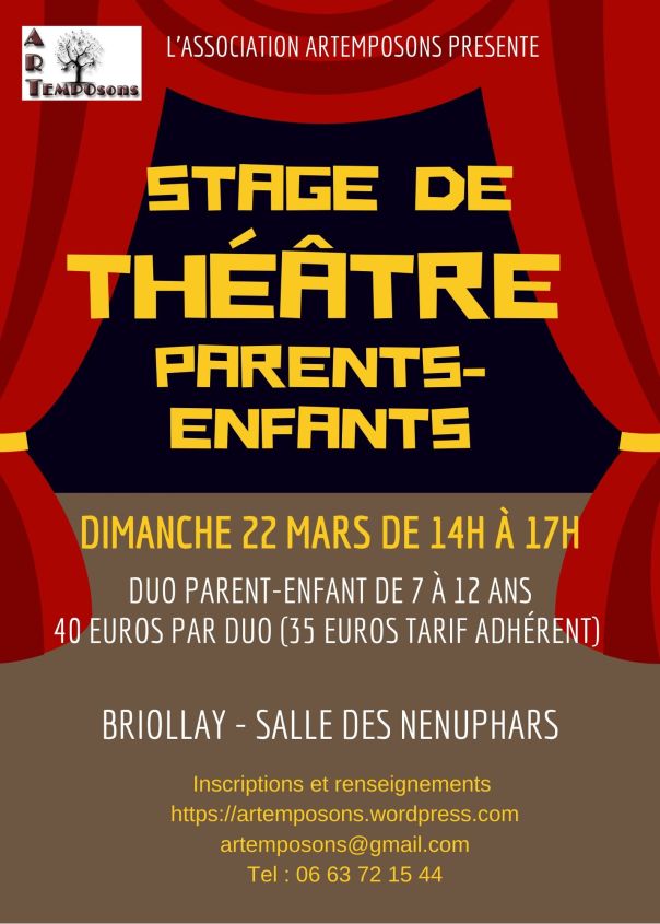 Stage de théâtre parents enfants ARTEMPOsons